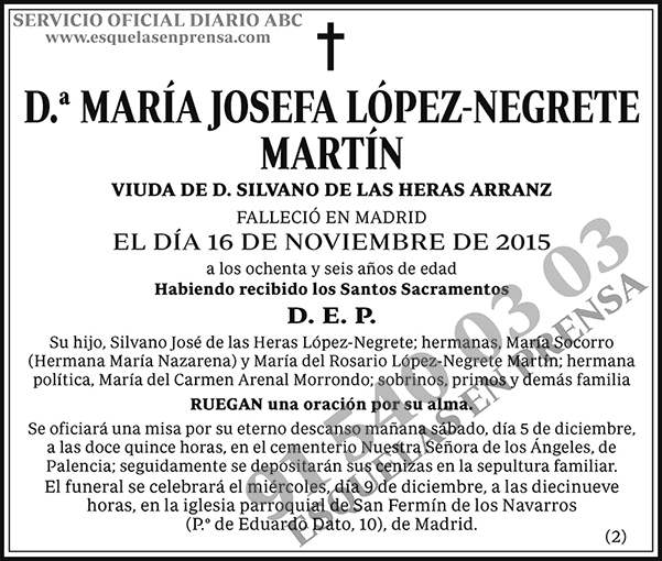 María Josefa López-Negrete Martín